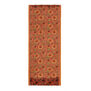 Orange floral wool scarf